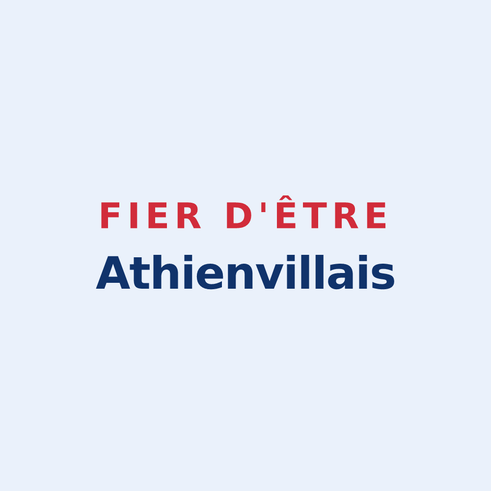 Sticker « Fier d'être Athienvillais » — design pour Athienville