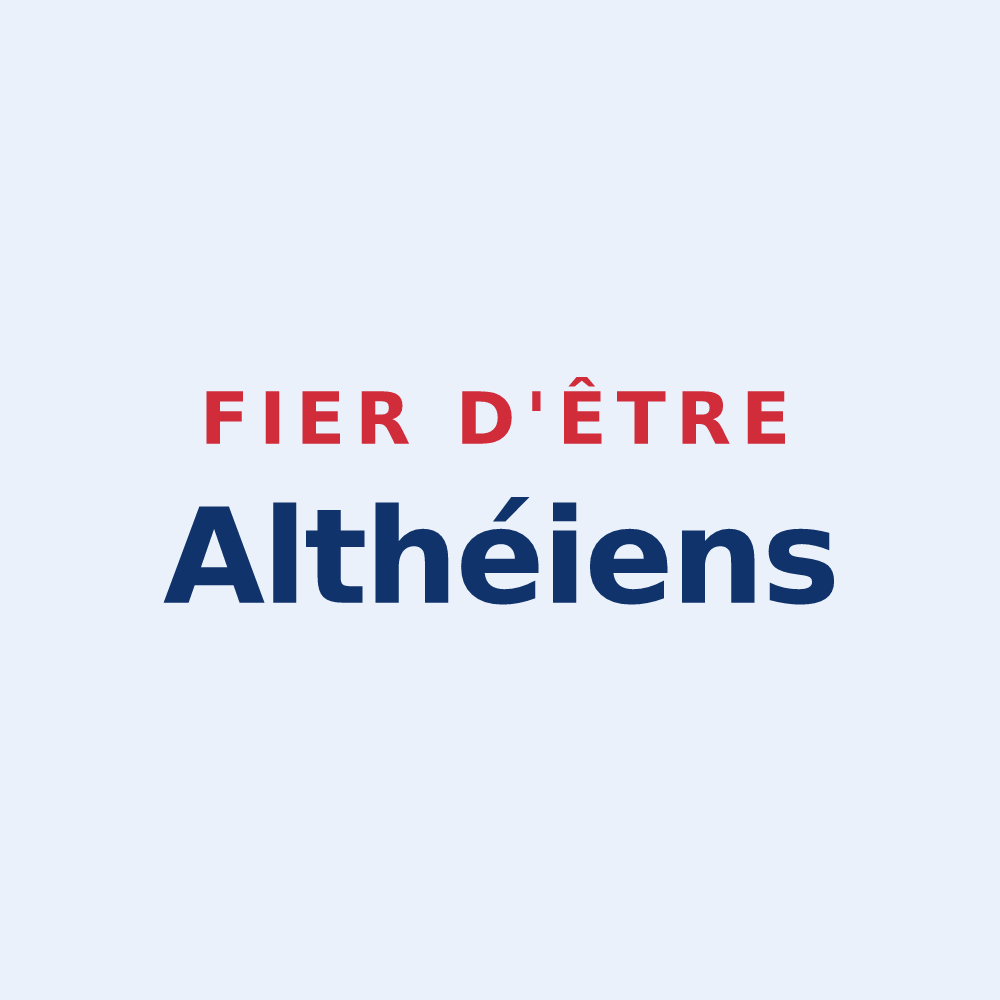 Sticker « Fier d'être Althéiens » — design pour Athies