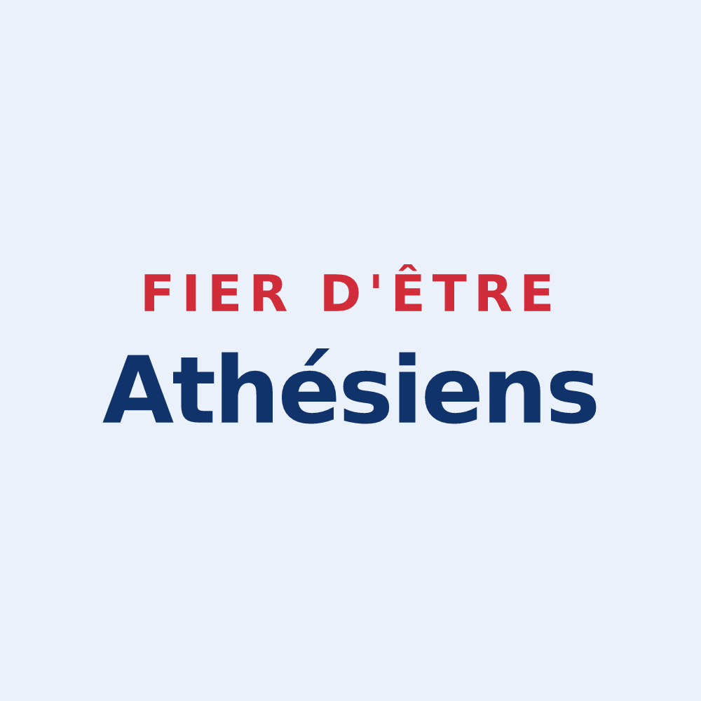 Sticker « Fier d'être Athésiens » — design pour Athies
