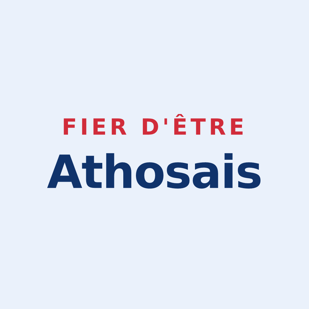 Sticker « Fier d'être Athosais » — design pour Athos-Aspis