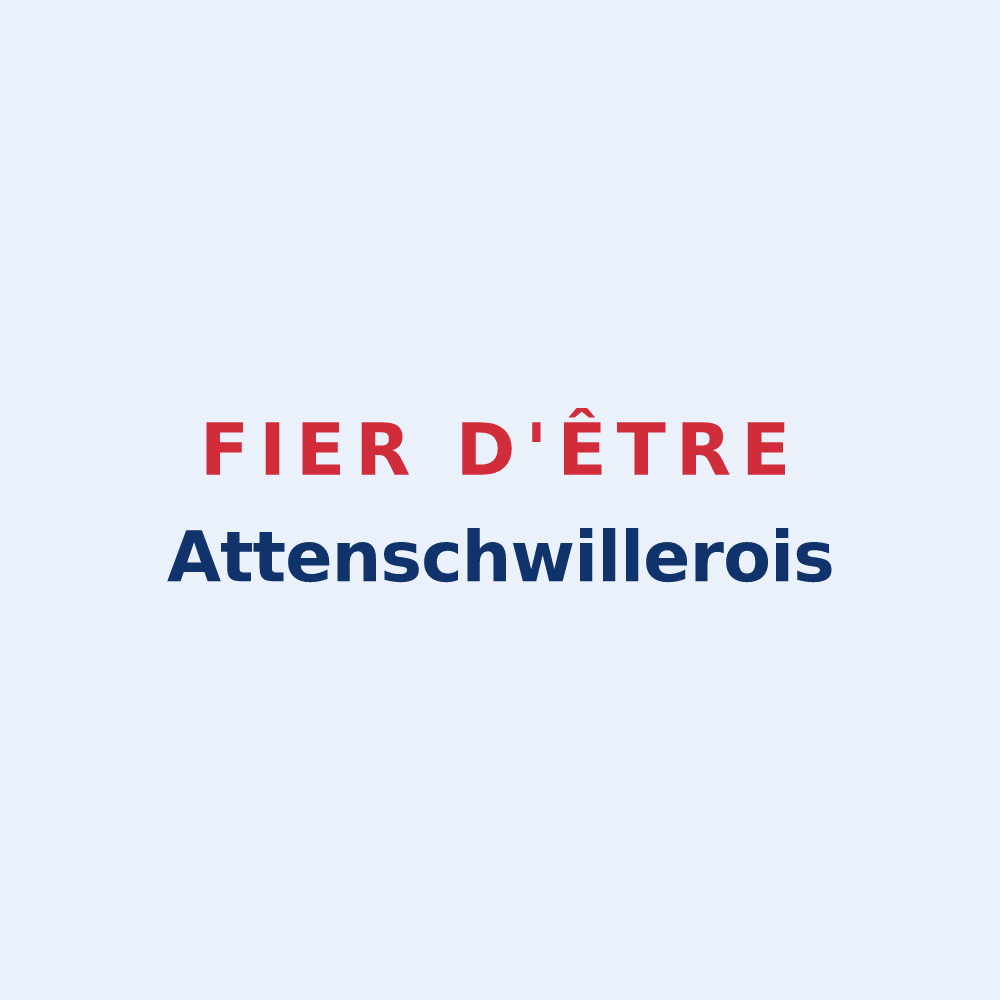 Sticker « Fier d'être Attenschwillerois » — design pour Attenschwiller