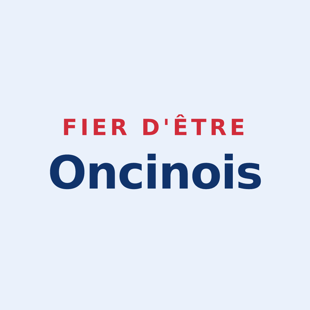 Sticker « Fier d'être Oncinois » — design pour Attignat-Oncin