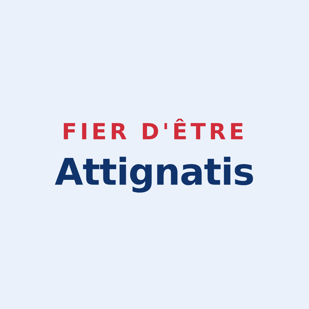 Sticker « Fier d'être Attignatis » — design pour Attignat