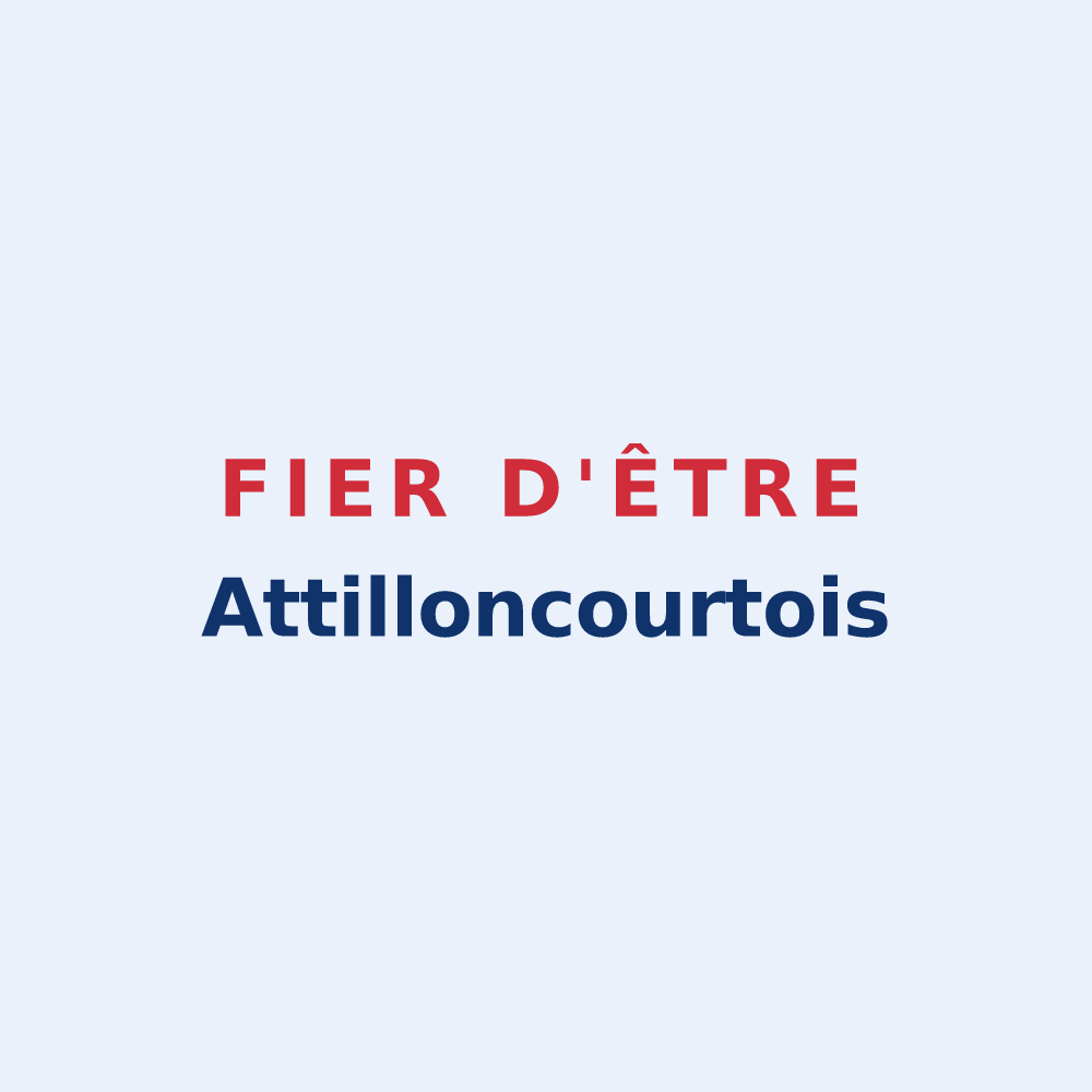 Sticker « Fier d'être Attilloncourtois » — design pour Attilloncourt