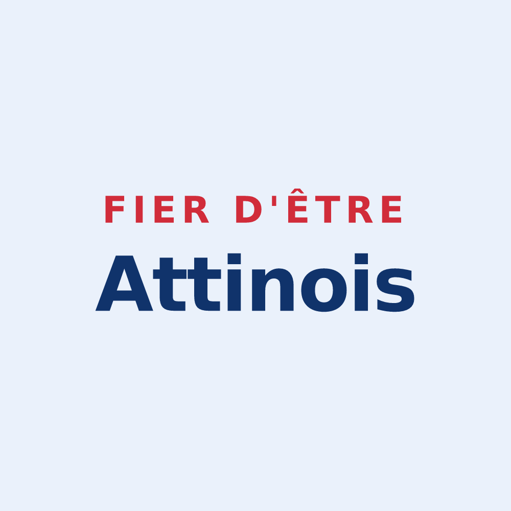 Sticker « Fier d'être Attinois » — design pour Attin