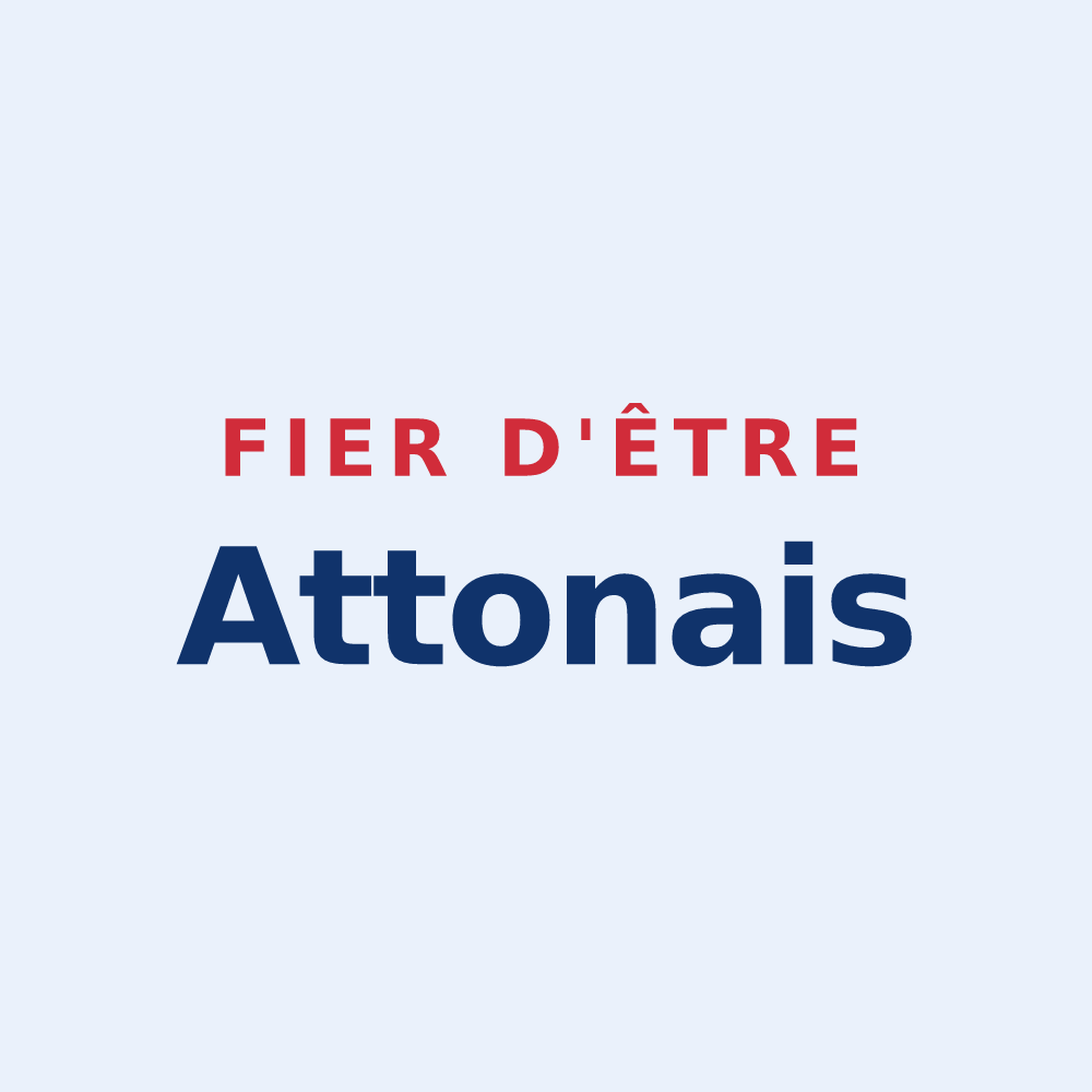 Sticker « Fier d'être Attonais » — design pour Atton