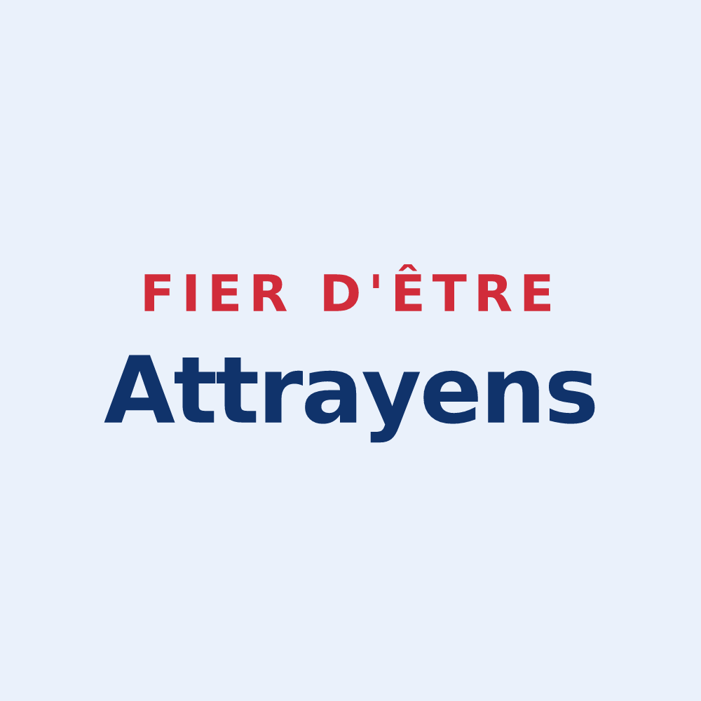 Sticker « Fier d'être Attrayens » — design pour Attray