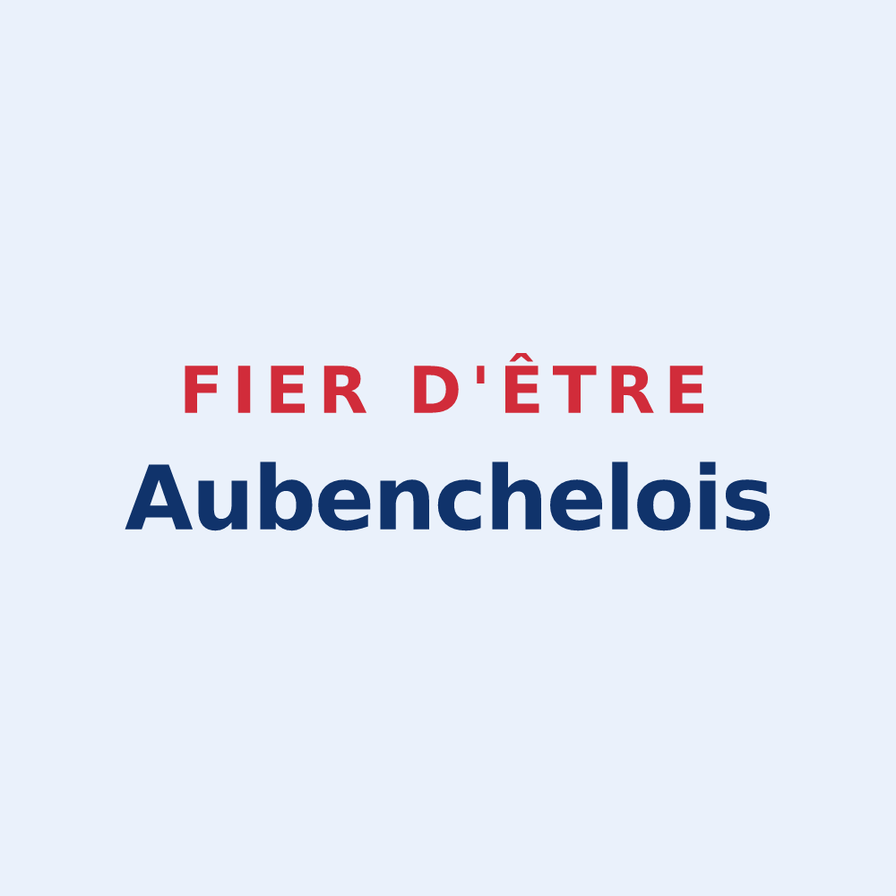 Sticker « Fier d'être Aubenchelois » — design pour Aubencheul-aux-Bois