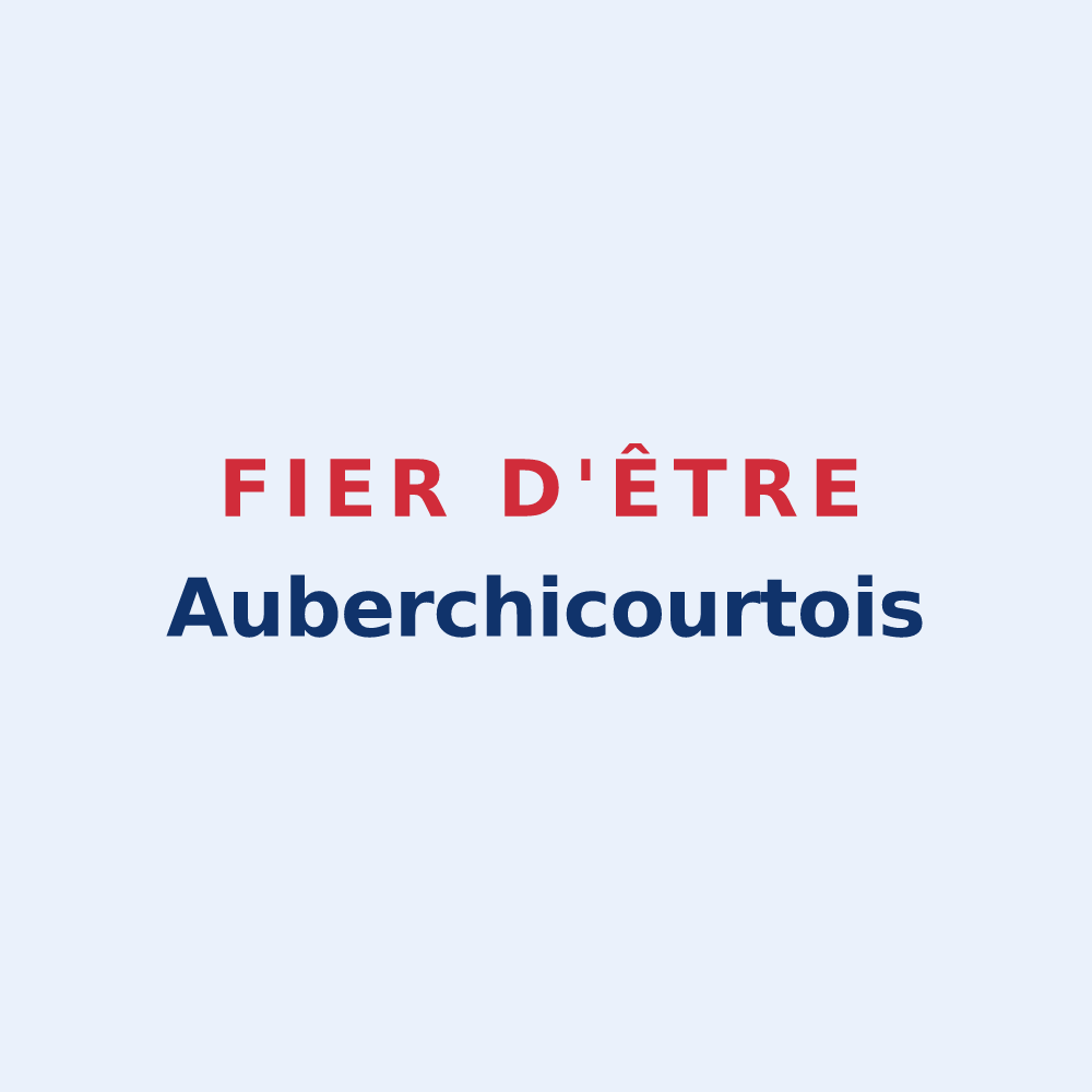 Sticker « Fier d'être Auberchicourtois » — design pour Auberchicourt