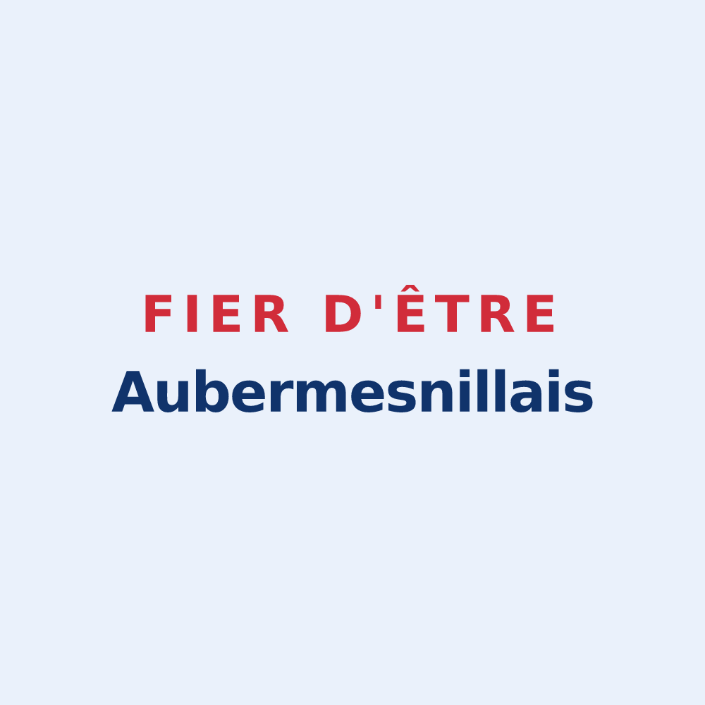 Sticker « Fier d'être Aubermesnillais » — design pour Aubermesnil-Beaumais