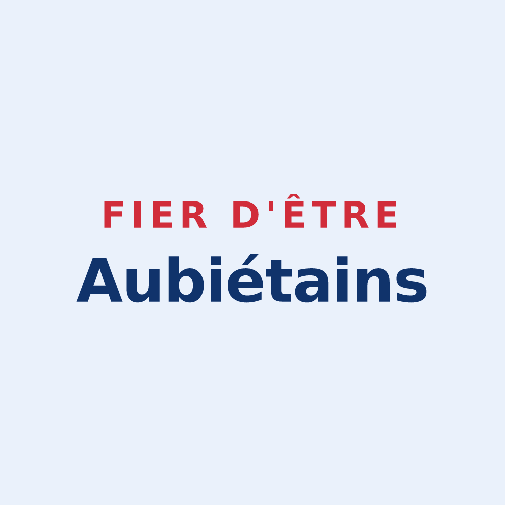 Sticker « Fier d'être Aubiétains » — design pour Aubiet