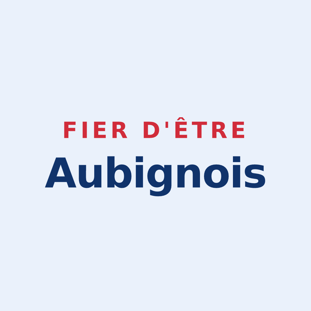 Sticker « Fier d'être Aubignois » — design pour Aubigné-sur-Layon