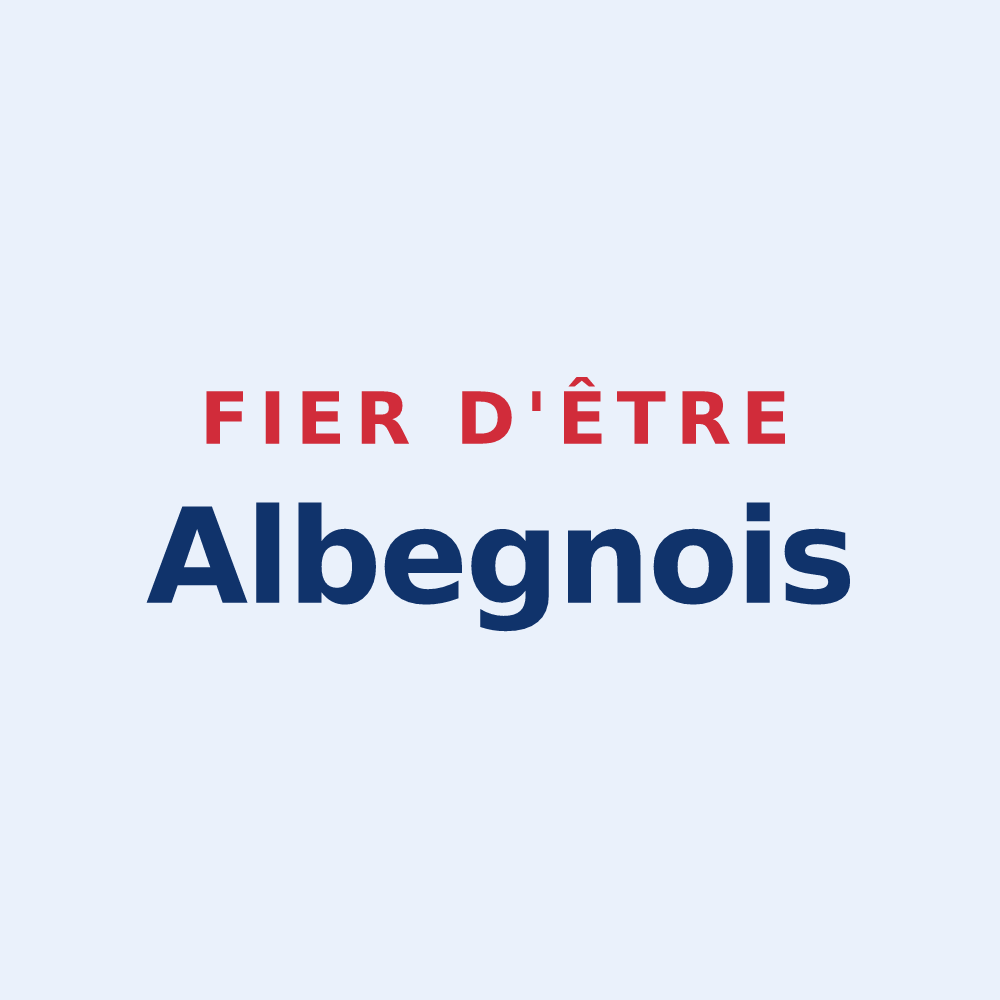 Sticker « Fier d'être Albegnois » — design pour Aubigny-aux-Kaisnes