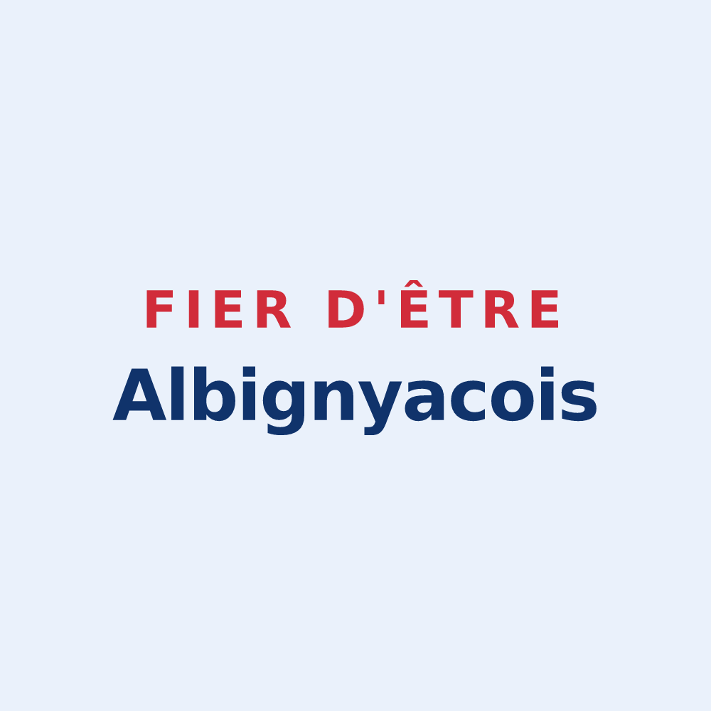 Sticker « Fier d'être Albignyacois » — design pour Aubigny-en-Laonnois