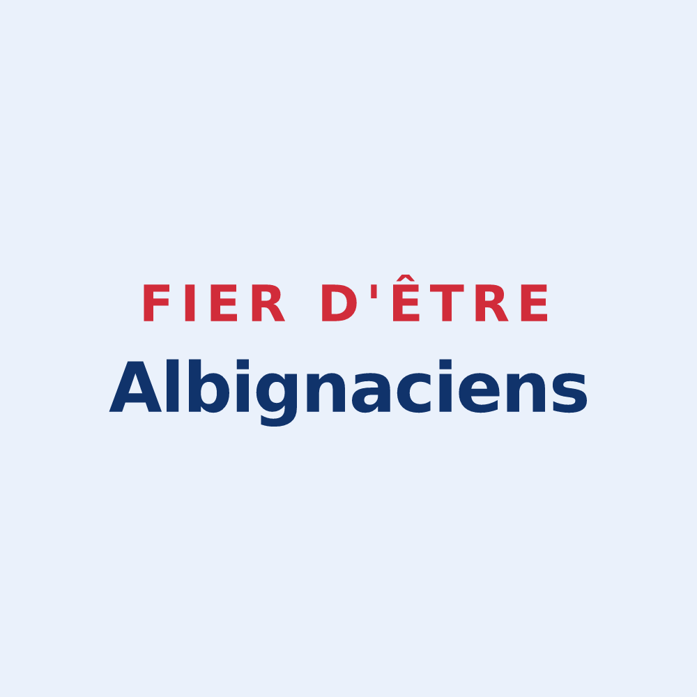 Sticker « Fier d'être Albignaciens » — design pour Aubigny