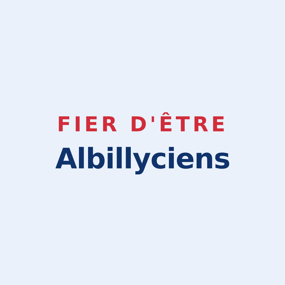 Sticker « Fier d'être Albillyciens » — design pour Aubilly