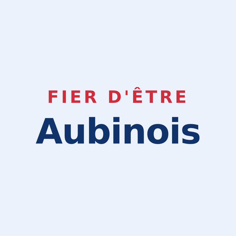 Sticker « Fier d'être Aubinois » — design pour Aubin