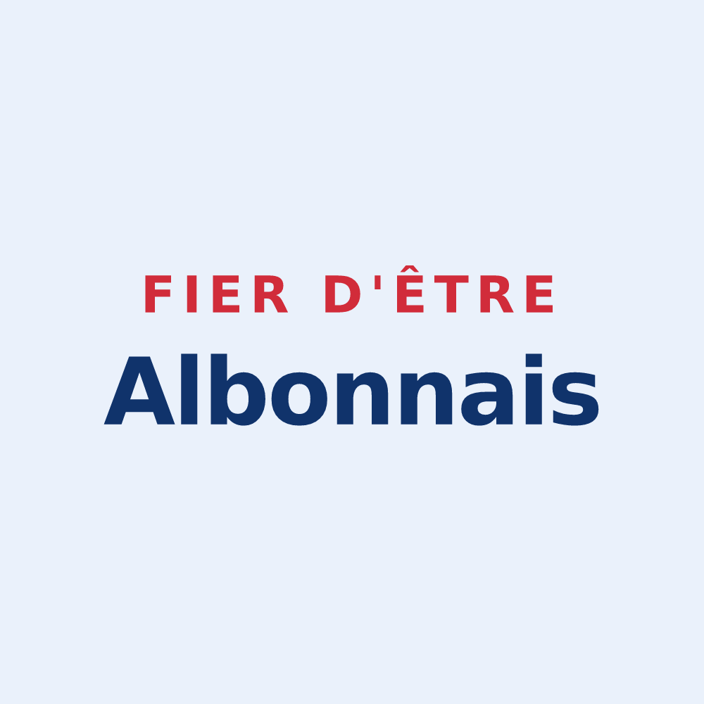 Sticker « Fier d'être Albonnais » — design pour Aubonne