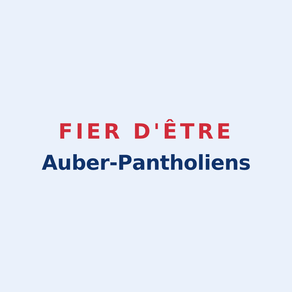 Sticker « Fier d'être Auber-Pantholiens » — design pour Aubry-le-Panthou