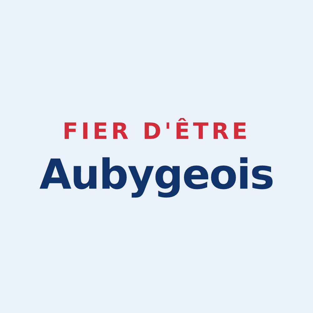 Sticker « Fier d'être Aubygeois » — design pour Auby