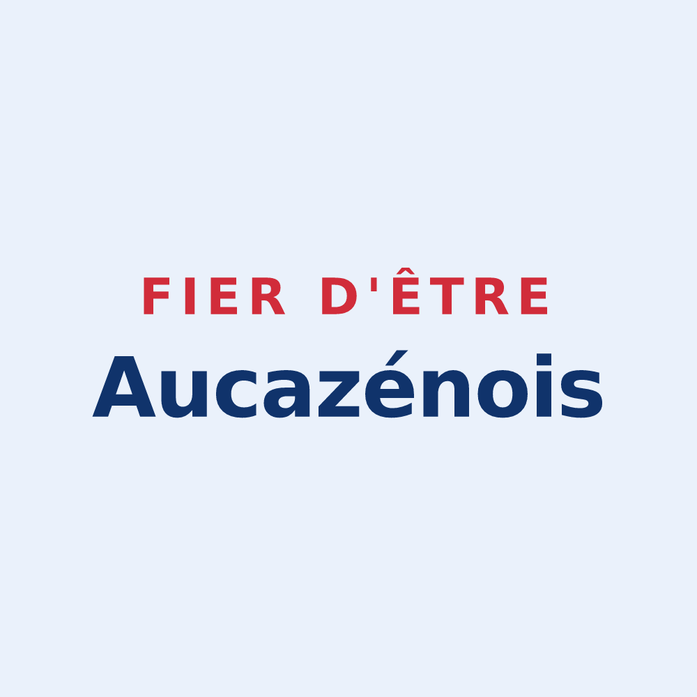 Sticker « Fier d'être Aucazénois » — design pour Aucazein