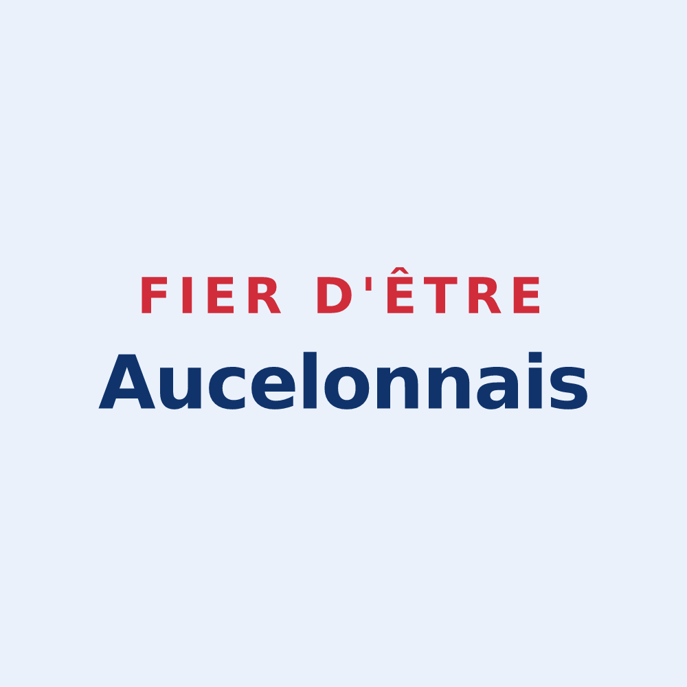 Sticker « Fier d'être Aucelonnais » — design pour Aucelon