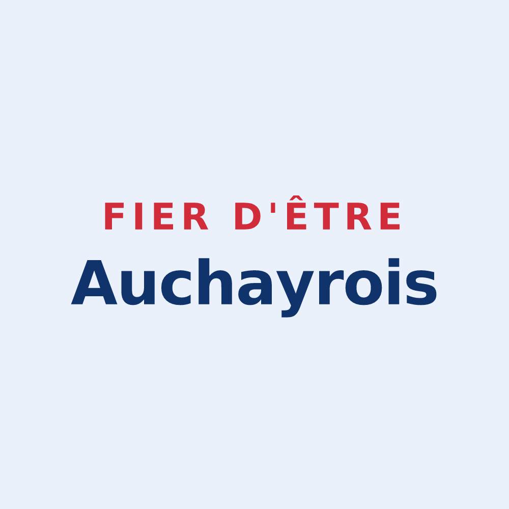 Sticker « Fier d'être Auchayrois » — design pour Auchay-sur-Vendée