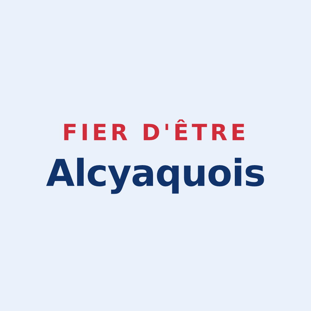 Sticker « Fier d'être Alcyaquois » — design pour Auchy-lez-Orchies