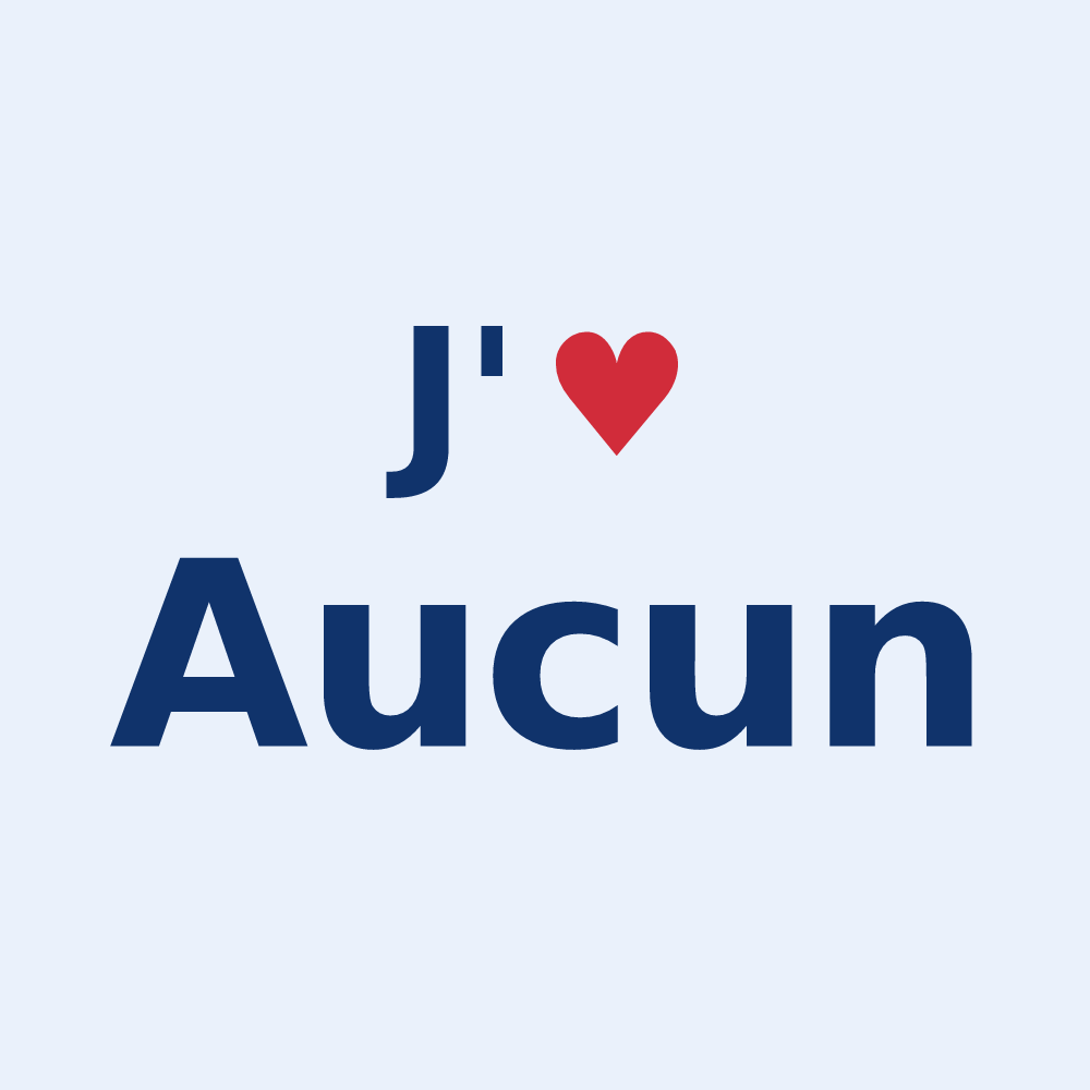 Sticker personnalisé Aucun — design J'aime Aucun