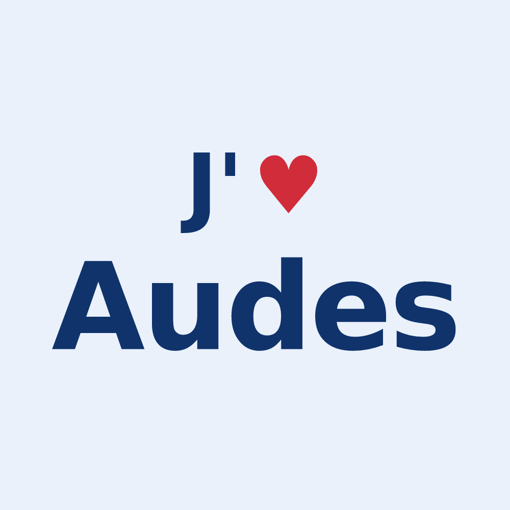 Sticker personnalisé Audes — design J'aime Audes