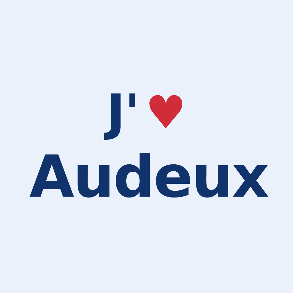 Sticker personnalisé Audeux — design J'aime Audeux