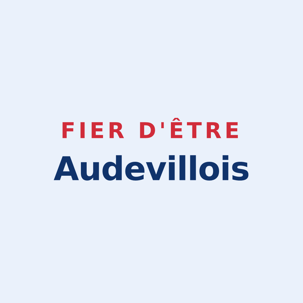 Sticker « Fier d'être Audevillois » — design pour Audeville