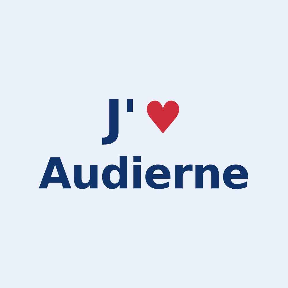 Sticker personnalisé Audierne — design J'aime Audierne
