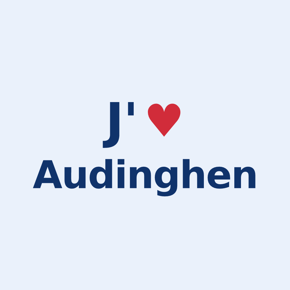 Sticker personnalisé Audinghen — design J'aime Audinghen