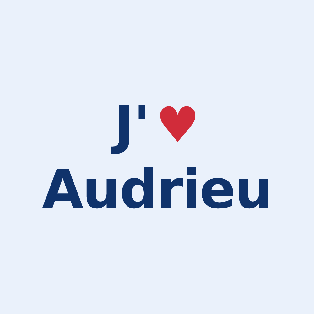 Sticker personnalisé Audrieu — design J'aime Audrieu