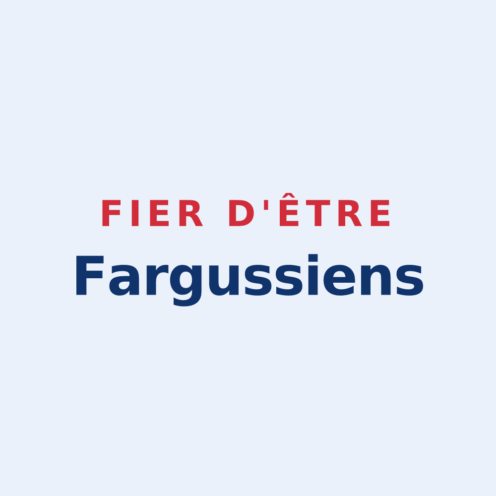 Sticker « Fier d'être Fargussiens » — design pour Auffargis