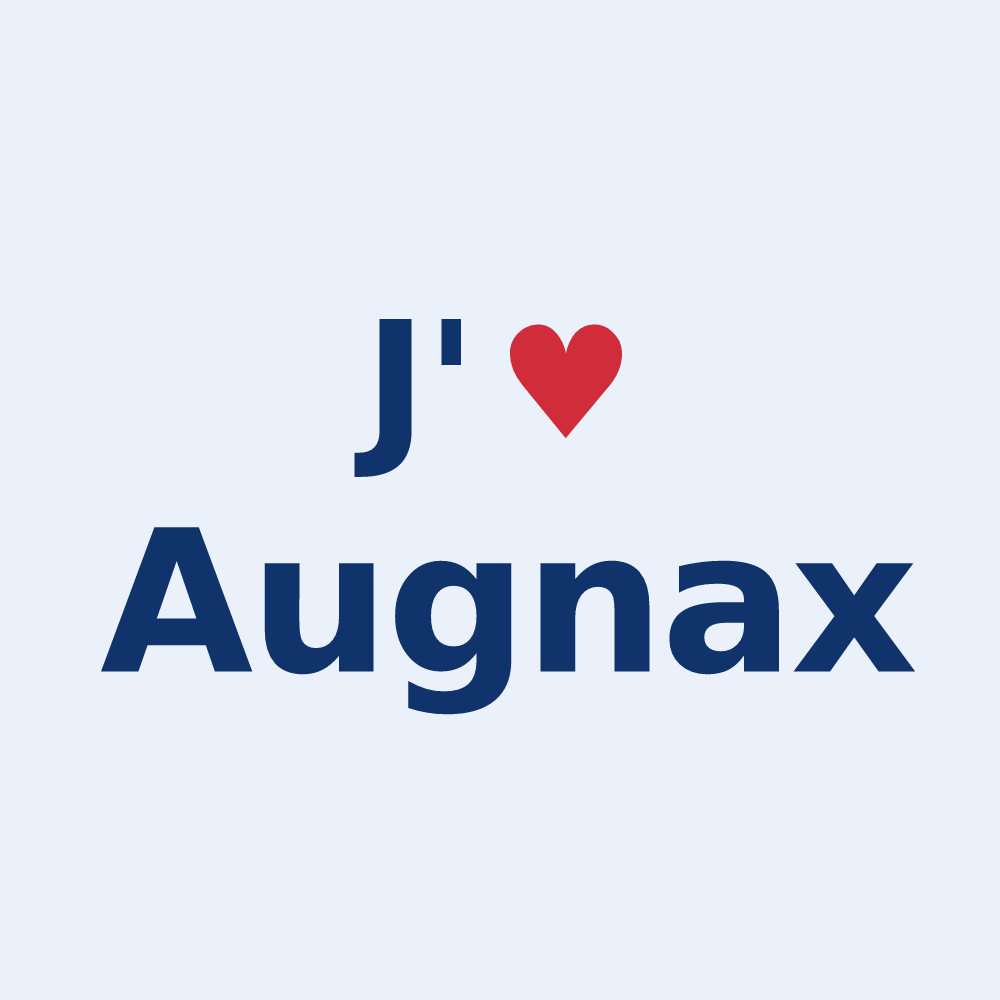 Sticker personnalisé Augnax — design J'aime Augnax