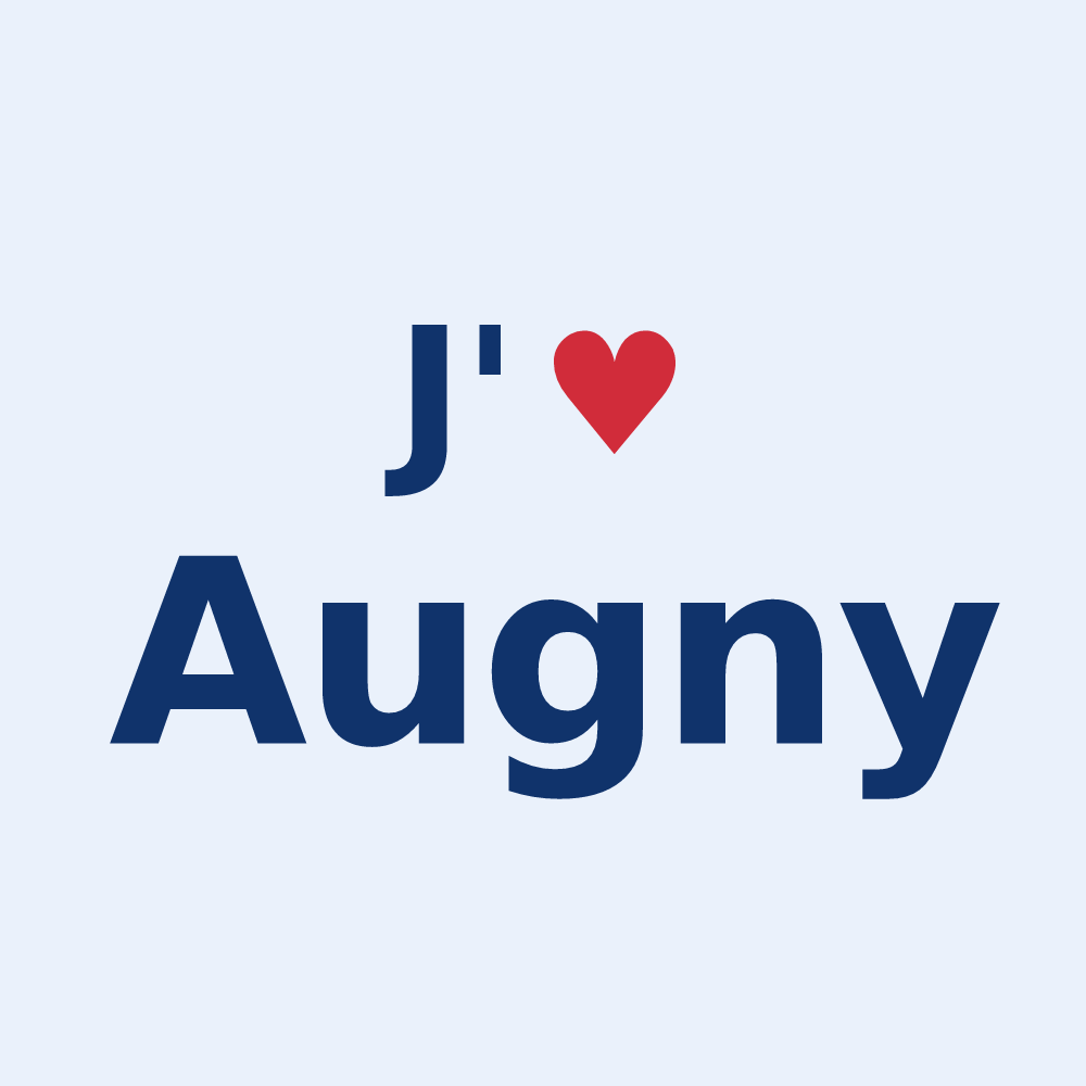Sticker personnalisé Augny — design J'aime Augny