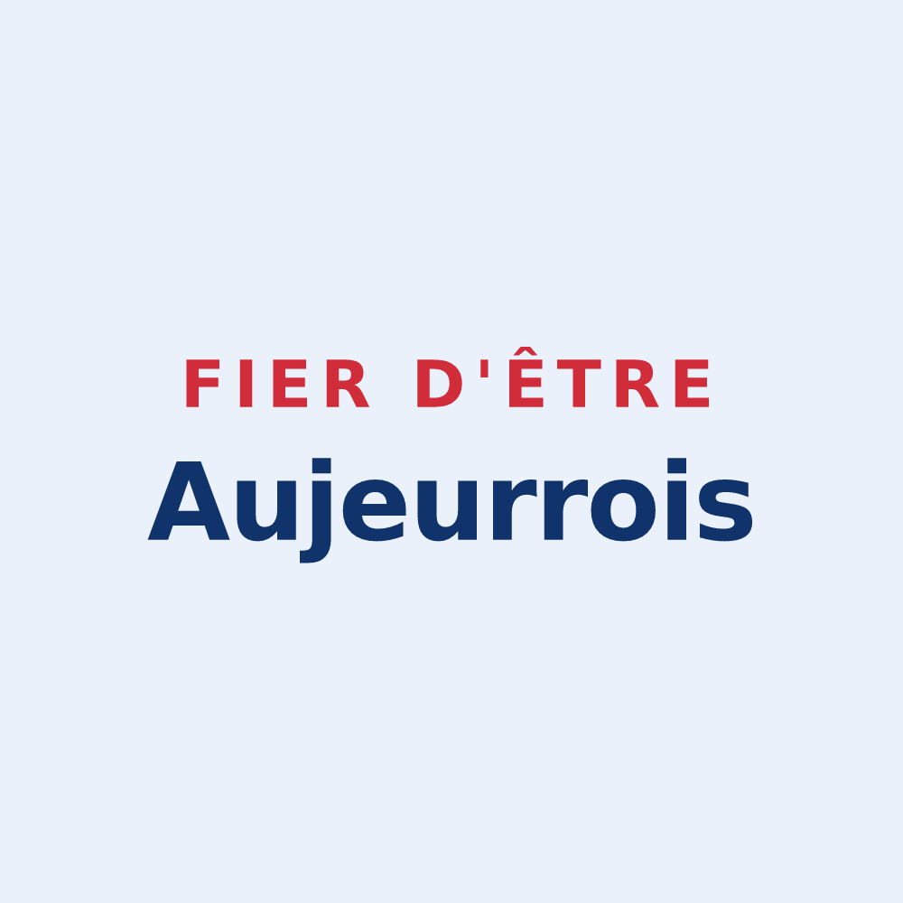 Sticker « Fier d'être Aujeurrois » — design pour Aujeurres