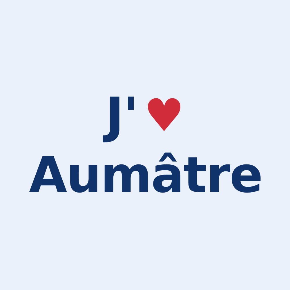 Sticker personnalisé Aumâtre — design J'aime Aumâtre