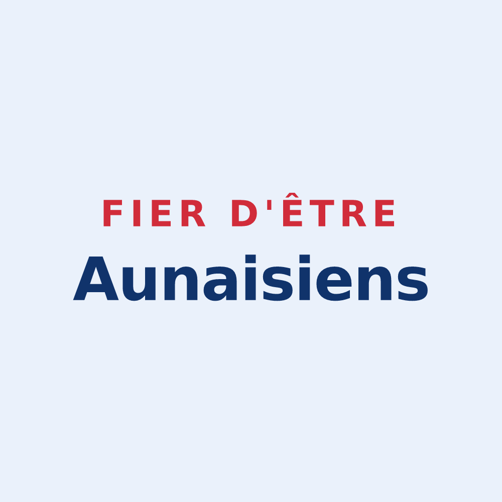 Sticker « Fier d'être Aunaisiens » — design pour Aunay-sous-Crécy