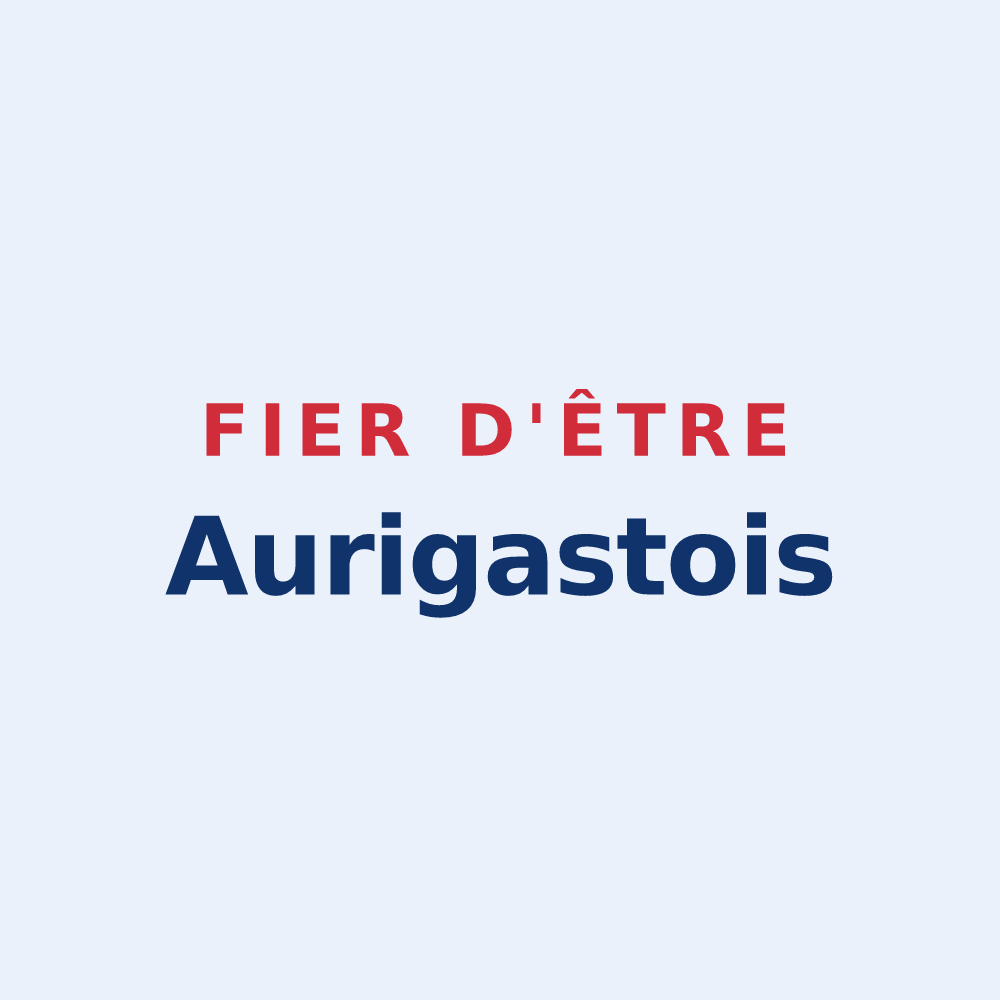 Sticker « Fier d'être Aurigastois » — design pour Auriac-Lagast