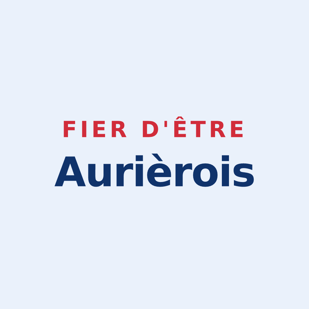 Sticker « Fier d'être Aurièrois » — design pour Aurières