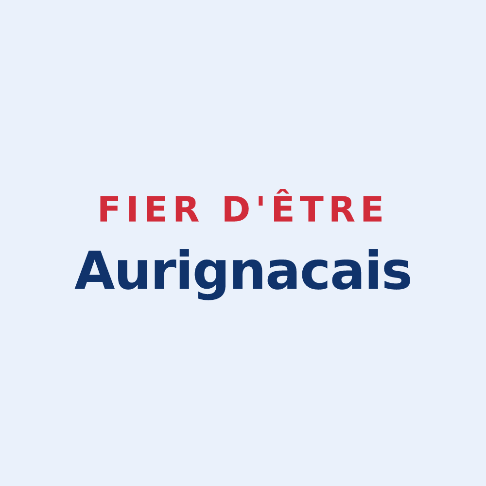 Sticker « Fier d'être Aurignacais » — design pour Aurignac