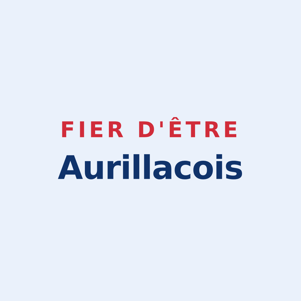 Sticker « Fier d'être Aurillacois » — design pour Aurillac