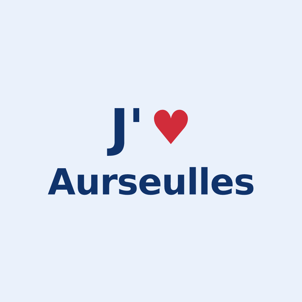 Sticker personnalisé Aurseulles — design J'aime Aurseulles