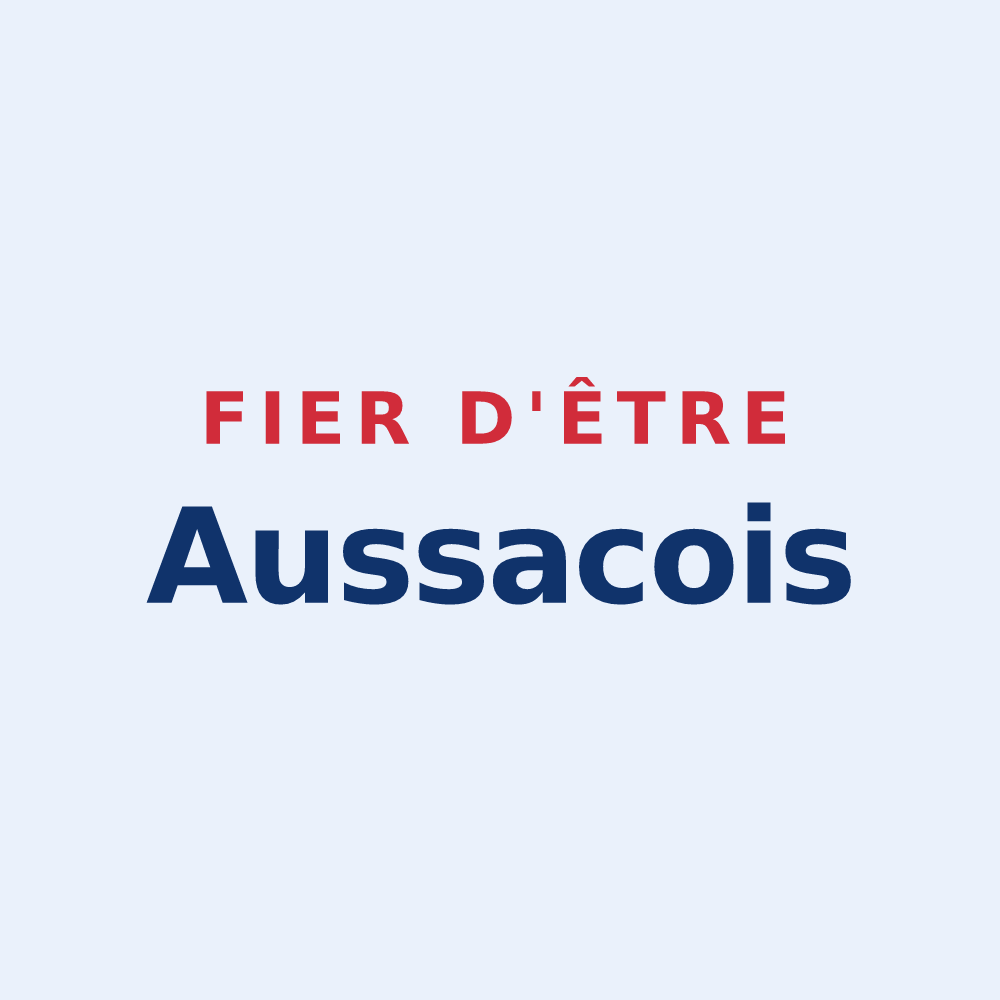 Sticker « Fier d'être Aussacois » — design pour Aussac