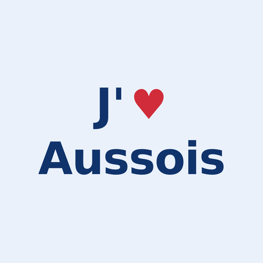 Sticker personnalisé Aussois — design J'aime Aussois