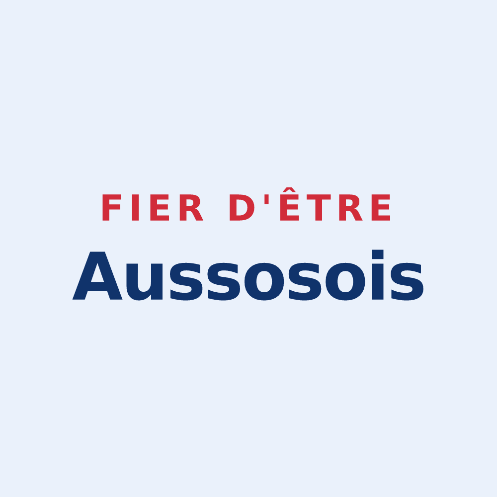 Sticker « Fier d'être Aussosois » — design pour Aussos