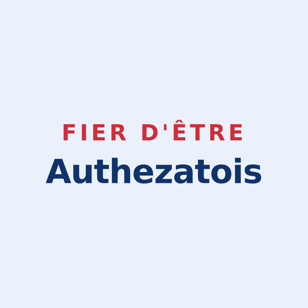 Sticker « Fier d'être Authezatois » — design pour Authezat
